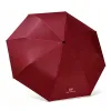 Hengdun fully automatic three-fold UV black vinyl sun umbrella, UV protection, sun protection, all-weather, folding umbrella, solid color, simple commuting, portable sunshade, corporate advertising gift umbrella, can be printed with logo Specification image